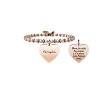 Bracciale Donna KIDULT FAMILY 731422 Acciaio Rosè Cuore Famiglia F.P.