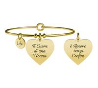 Bracciale Donna KIDULT FAMILY 731656 Acciaio Gold Dorato Cuore Nonna F.P.
