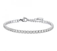 Bracciale Donna Luca Barra BK2361 In Acciaio Tipo Tennis Con Zirconi Trasparenti