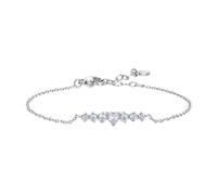 Bracciale Donna Luca Barra BK2772 In Acciaio Con Cristallo A Cuore E Zirconi