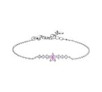 Bracciale Donna Luca Barra BK2776 In Acciaio Con Cristallo Rosa A Stella