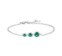 Bracciale Donna Luca Barra BK2919 In Acciaio Con Pietre Verdi