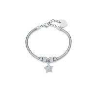 Bracciale Donna Luca Barra In Acciaio Con Stella E Strass BK1937