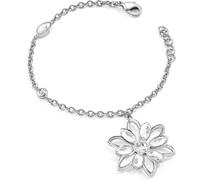 BRACCIALE DONNA MORELLATO FIOREMIO,DIAMANTE, PENDENTE ACCIAIO E CRISTALLI SABK21