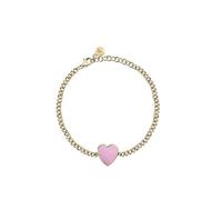 Bracciale Donna Morellato INCANTO SAVA08 Acciaio Pvd Oro + Cuore Smalto Rosa
