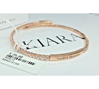 BRACCIALE DONNA ORO ROSA E ZIRCONI,KIARA CIELO VENEZIA,SWEET DREAMS,TAGLIA UNICA