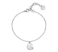 Bracciale Donna S'Agapõ Acciaio Angelo Stella Cristallo SCK272