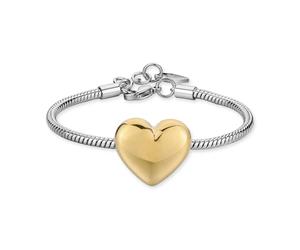 Bracciale Donna S'Agapõ Acciaio Centrale Cuore