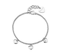 Bracciale Donna S'Agapõ Acciaio Cuori Pendenti