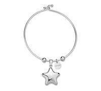 S'Agapõ Bracciale Donna, Bracciale Rigido in Acciaio con Simbolo Stella | Collezione Stellar - SSE25