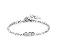 Bracciale Donna Sagapo SDZ23 Acciaio Trilogy con Zirconi Raffinato