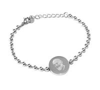 Bracciale Donna San Padre Pio in Acciaio Inossidabile - Gioiello Religioso Elegante con Medaglietta Sacra - Idea Regalo Fede e Spiritualità bcc2465c