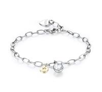 Bracciale Donna Stella Acciaio Sagapo Cristallo Goccia SKT18