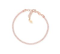 Bracciale Donna Tennis AMEN BTRB16 Argento 925 Rosato con Pietre Bianche 19cm