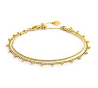 Bracciale doppia catena snake e grumetta con sfere