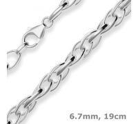 Bracciale Doppio Ancoraggio In Argento 925 19Cm