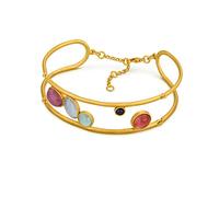 BRACCIALE D'ORO ALEGRIA | Disegnato da Carme Fàbregas | Collezione Alegria | Con chiusura a catena e moschettone