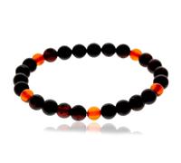 Bracciale Elasticizzato In Ambra Baltica Per Uomini / Unisex - MB028
