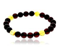 Bracciale Elasticizzato In Ambra Baltica Per Uomini / Unisex - MB029