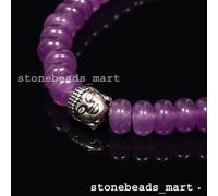 Bracciale elastico A+ Brasile Ametista Quarzo Viola Meditazione Buddha...