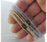 Bracciale Elastico a scelta Donna Uomo in Oro Giallo o Bianco 750 18 kt Nuovo