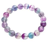 Bracciale elastico con pietre preziose e cristalli naturali, gioiello
