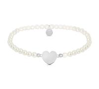 Bracciale Elastico Donna STROILI 1683933 Argento 925% Perle Cuore