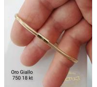 Bracciale Elastico Donna Uomo in Oro Giallo 750 18 kt Nuovo