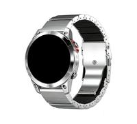 Bracciale elastico in titanio Quick Fit da 22mm 26mm for Garmin Fenix 8 7X 7 6X 6 Pro 5X 5 Plus Instinct Tactix7pro cinturino in metallo(Silver+Black,26mm Fenix 8 51mm)
