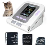 Bracciale Elettronico per Monitor della Pressione Sanguigna Veterinario,Sfigmomanometro Elettronico Veterinario a 3 Modalità E 3 Polsini, per Cani/Gatti/Animali Domestici Cura degli