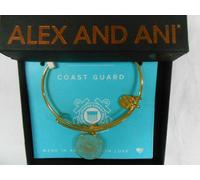 Bracciale Espandibile Alex And Ani US COAST GUARD In Finitura Oro Giallo NWTBC