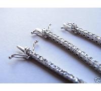 Bracciale Eternity Tennis oro bianco 18K 750 con diamanti a