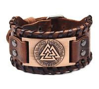 Bracciale Etnico - Triangolo / Marrone