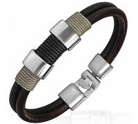 Bracciale Fantasia di Pelle Con Cordoncino A Alla Moda