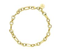 Bracciale Fashion Show PURELEI® (oro, argento, oro rosa), Bracciale donna in acciaio inossidabile, Gioielli durevoli ideali come regalo, Lunghezza regolabile 16/19 cm (Oro)