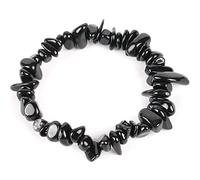 Bracciale feng shui bracciale cristallo naturale bracciale irregolare in tormalina nero bracciale fortunato braccialetto per donne per le donne accessori di gemma di gioielli Amuleto attratto la