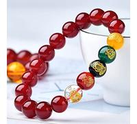 Bracciale Feng Shui Bracciale in di Agata Naturale Bracciale Cinque Elementi Dio della ricchezza Bracciale Buona Fortuna Amuleto Reiki Chakra Pietre Bracciale Donna Uomo Gioielli Regali