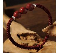 Bracciale Feng Shui, Buddha Beads Lucky Braggangono Intrecciato Regolabile a Mano e Jewely (: Silver)