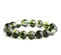 Bracciale Feng Shui, Coppia di Cristalli di Bracciale di Feng Shui Braggle Bangle Strong Talisman Amulet attira Denaro Buona Fortuna (14 mm)