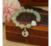 Bracciale Feng Shui Lucky Bracciale Naturale Bracciale hetian Giada New White Jade Ruyi Peace Buckle Bracciale National Style National Style Ancient Women's Design Design Bracciale Giada di Giada