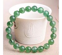 Bracciale Feng Shui per donne Bracciale in cristallo per protezione Il bracciale cristallino in quarzo in quarzo a fragola verde tracciatore intagliato mantra talismano per la prosperità buona