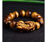 Bracciale feng shui pixiu bracciale naturale tigre tigre tigre pietra guarigione di cristallo ricchezza di cristallo braccialetti di perline braccialetti di gemma del bracciale per il bracciale