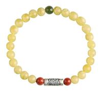 Bracciale Feng Shui Wealth - Giada Etica naturale e ciondolo in argento puro - Amuleto portafortuna per la prosperità - Bracciale unisex con animali zodiacali, Rabbit, Pietra, Non pietra preziosa