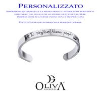 BRACCIALE FESTA DEL PAPA’ ACCIAIO “I LOVE DAD”INCISO O PERSONALIZZABILE