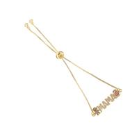 Bracciale Festa Mamma Mama in Rame Oro, Elegante e Facile da Indossare | Compleanno e Festa Mamma, Stile Brillante e Raffinato, Pensato per Mamma e Madre