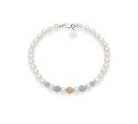 Bracciale FILI FANTASIA PERLE ORO SFERE DIAMANTATE BRQ290 Comete Donna
