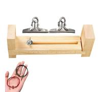 Bracciale fine di fabbricazione - Metille di paracord in legno, strumento di tessitura della corda regolabile | Kit di tavola per artigianato fisso, supporto per corda intrecciata a mano, stazione di