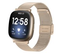INF Cinturino di ricambio cinturino in metallo cinturino in acciaio inossidabile per orologio Fitbit Versa 3 oro