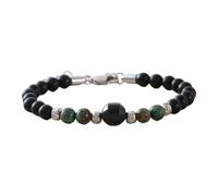 Bracciale for perline Pietra per for mappa Turchese Africana di Gatto 6mm Misura