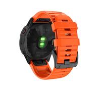 Cinturino INF Per Garmin 26 mm Fenix 6X/5X Plus/3HR/Descent MK1 arancione,